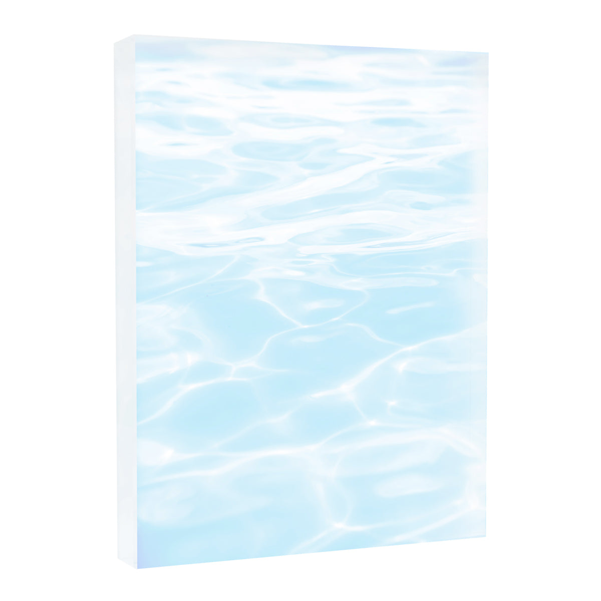 Lucite Block : Cool Blue Water Poolscape
