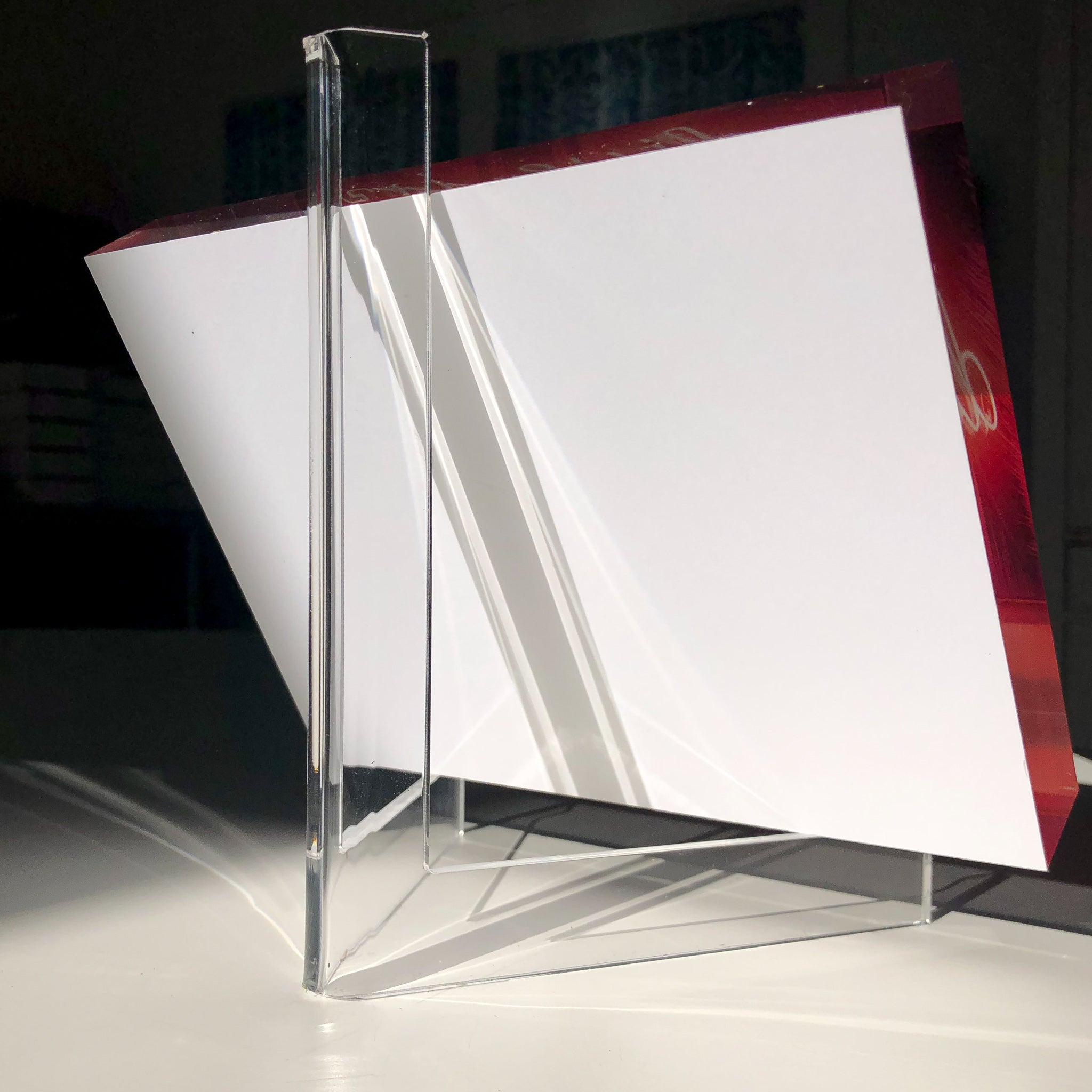 Lucite Block Easel
